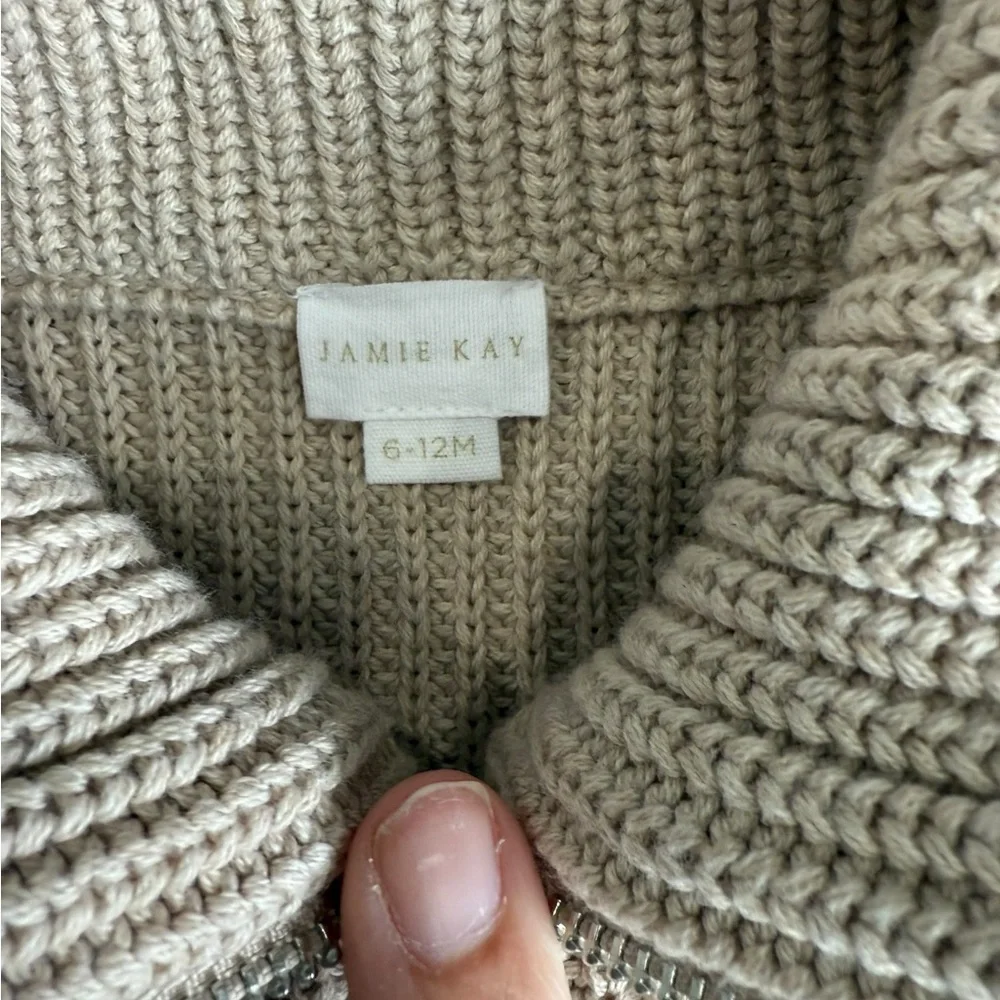 Jamie Kay Baby Knit Sweater with Zip Collar 6-12 months‎